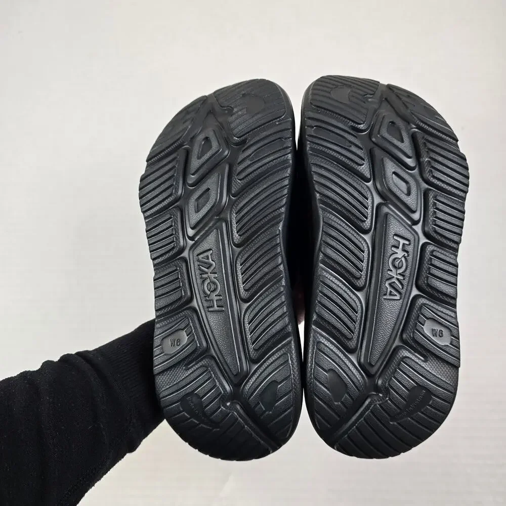 Hoka Ora Recovery Slide 3 Womens Size 6 Black Comfort Sandals